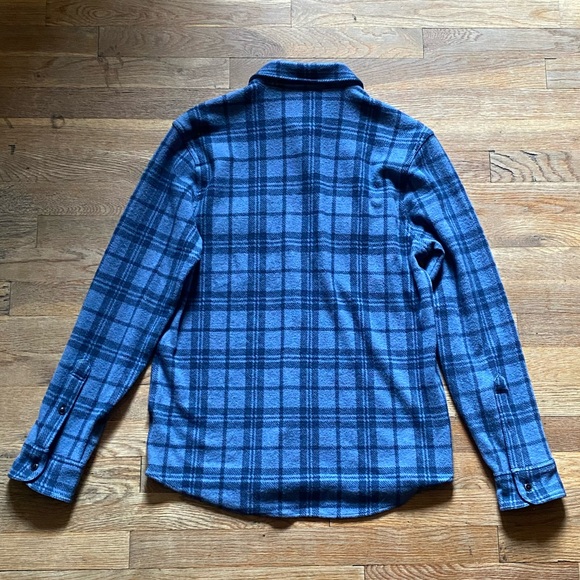 Faherty Legend Sweater Flannel Shirt Medium - Picture 12 of 14